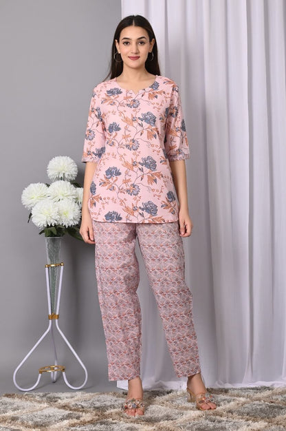 Cotton printed co-ord set