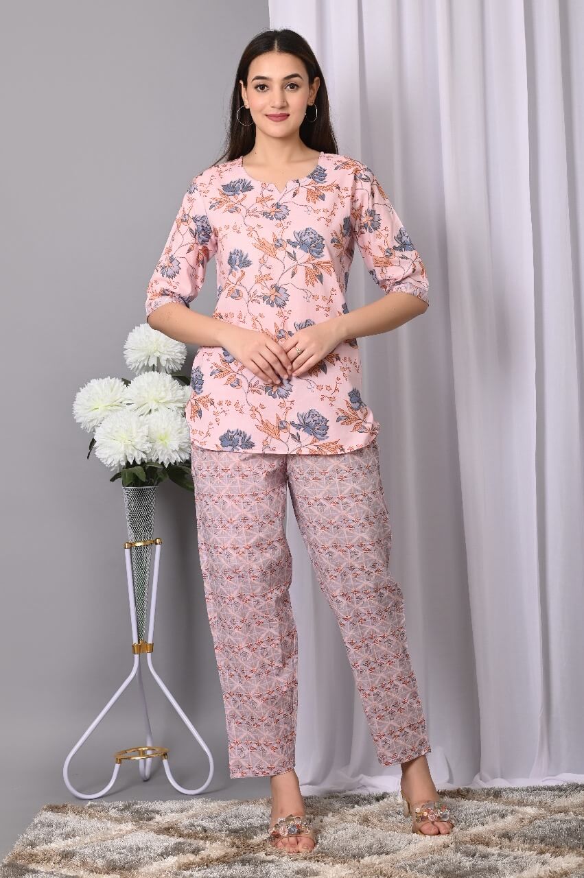 Cotton printed co-ord set