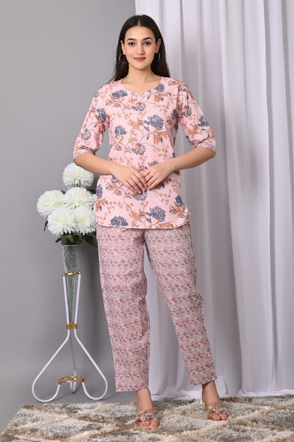 Cotton printed co-ord set